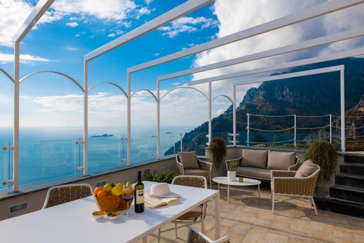 Villa La Tagliata Spectacular Jacuzzi Tub Amazing View And Private Parking Garage Positano Kültér fotó