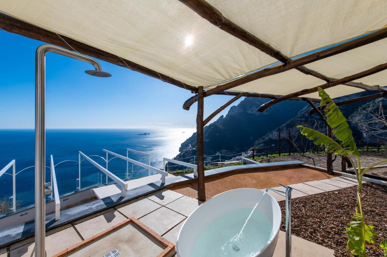 Villa La Tagliata Spectacular Jacuzzi Tub Amazing View And Private Parking Garage Positano Kültér fotó