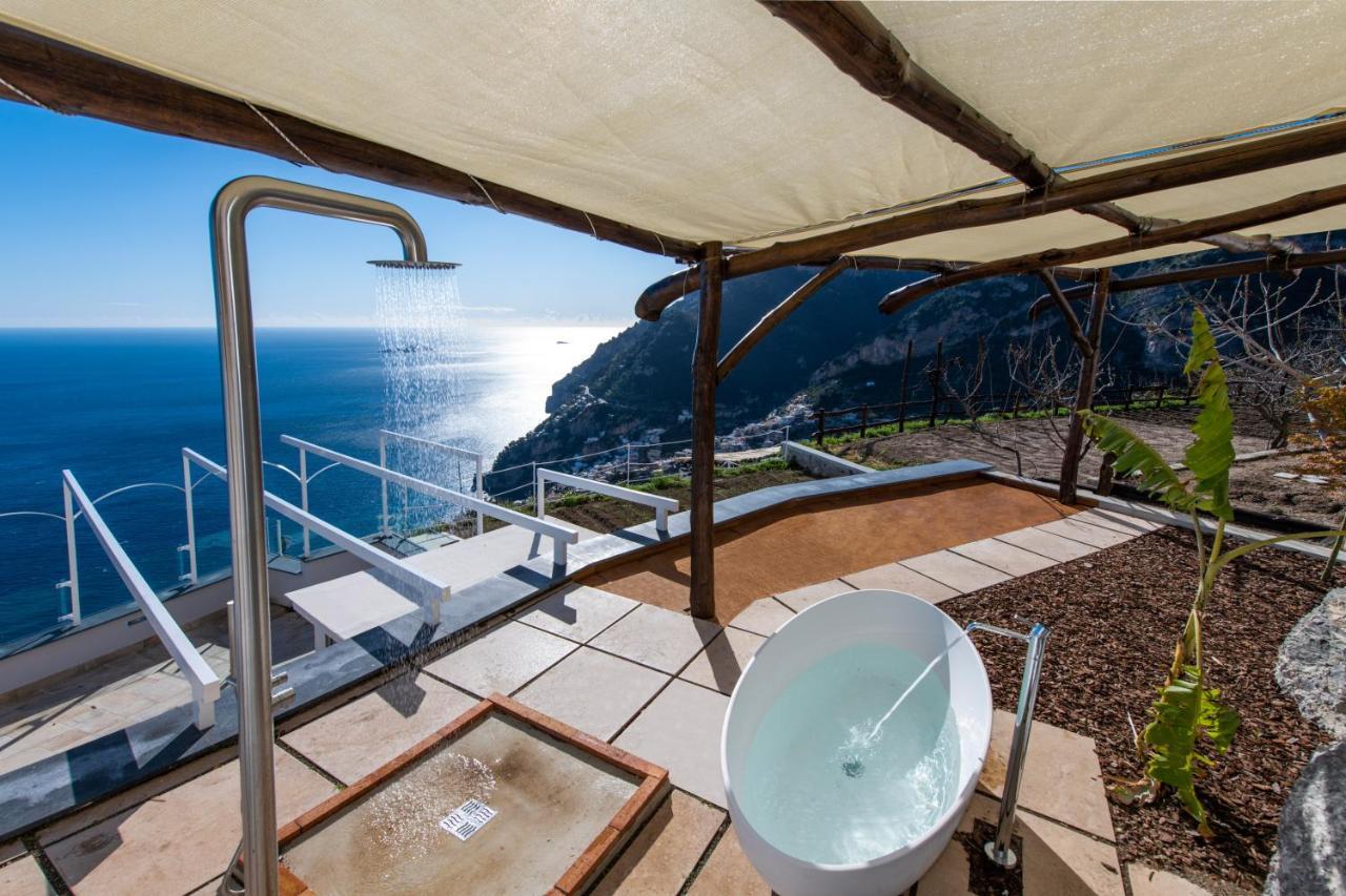 Villa La Tagliata Spectacular Jacuzzi Tub Amazing View And Private Parking Garage Positano Kültér fotó