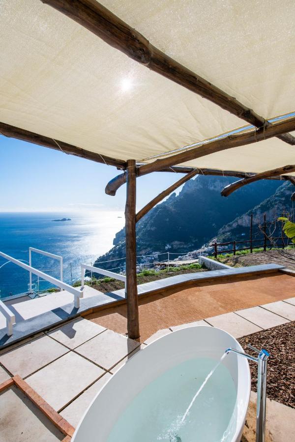 Villa La Tagliata Spectacular Jacuzzi Tub Amazing View And Private Parking Garage Positano Kültér fotó