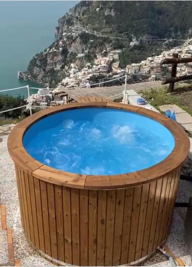 Villa La Tagliata Spectacular Jacuzzi Tub Amazing View And Private Parking Garage Positano Kültér fotó